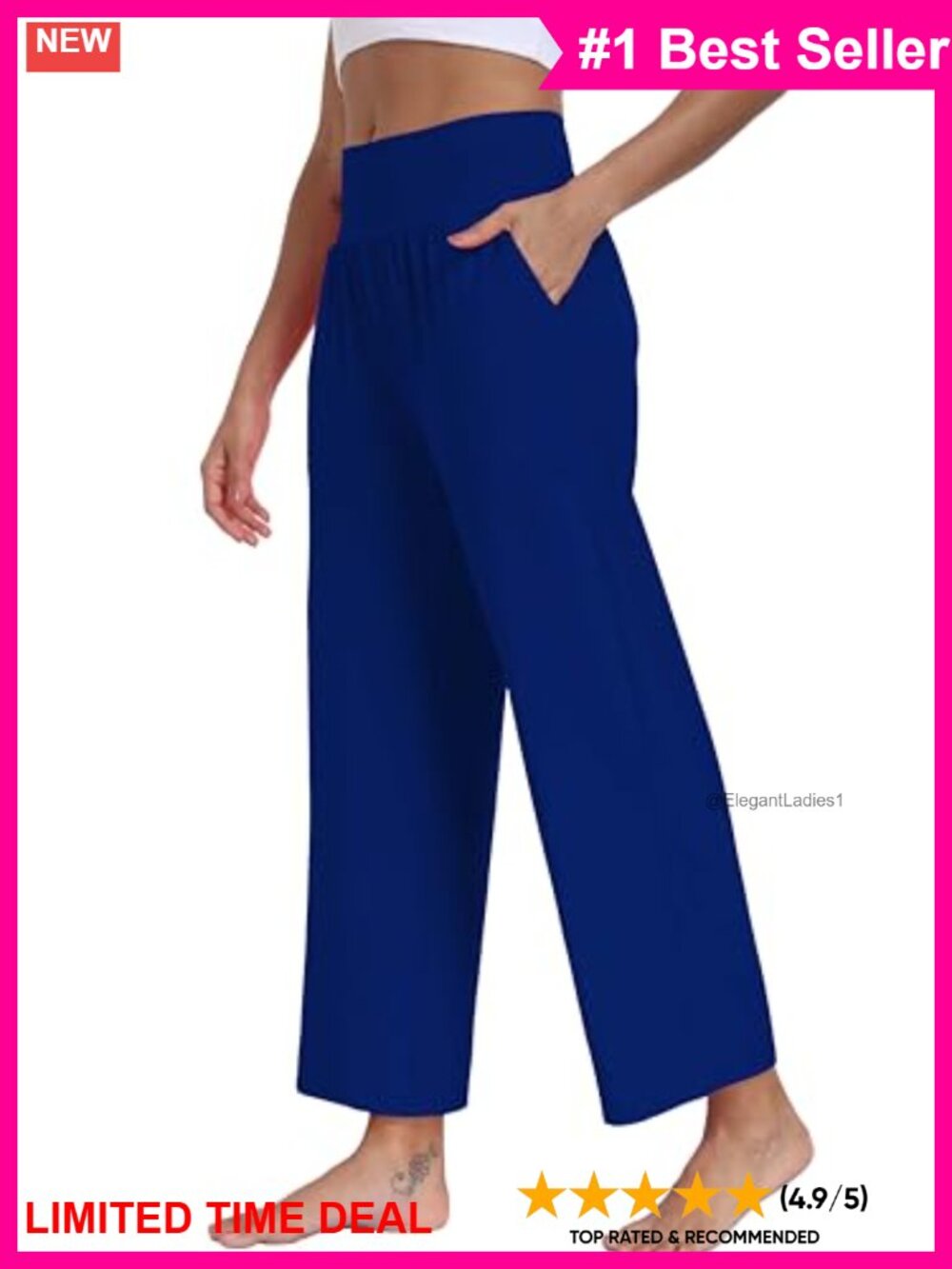 Milk Silk Wide Leg Yoga Lounge Pants High Waist Pockets Palazzo
